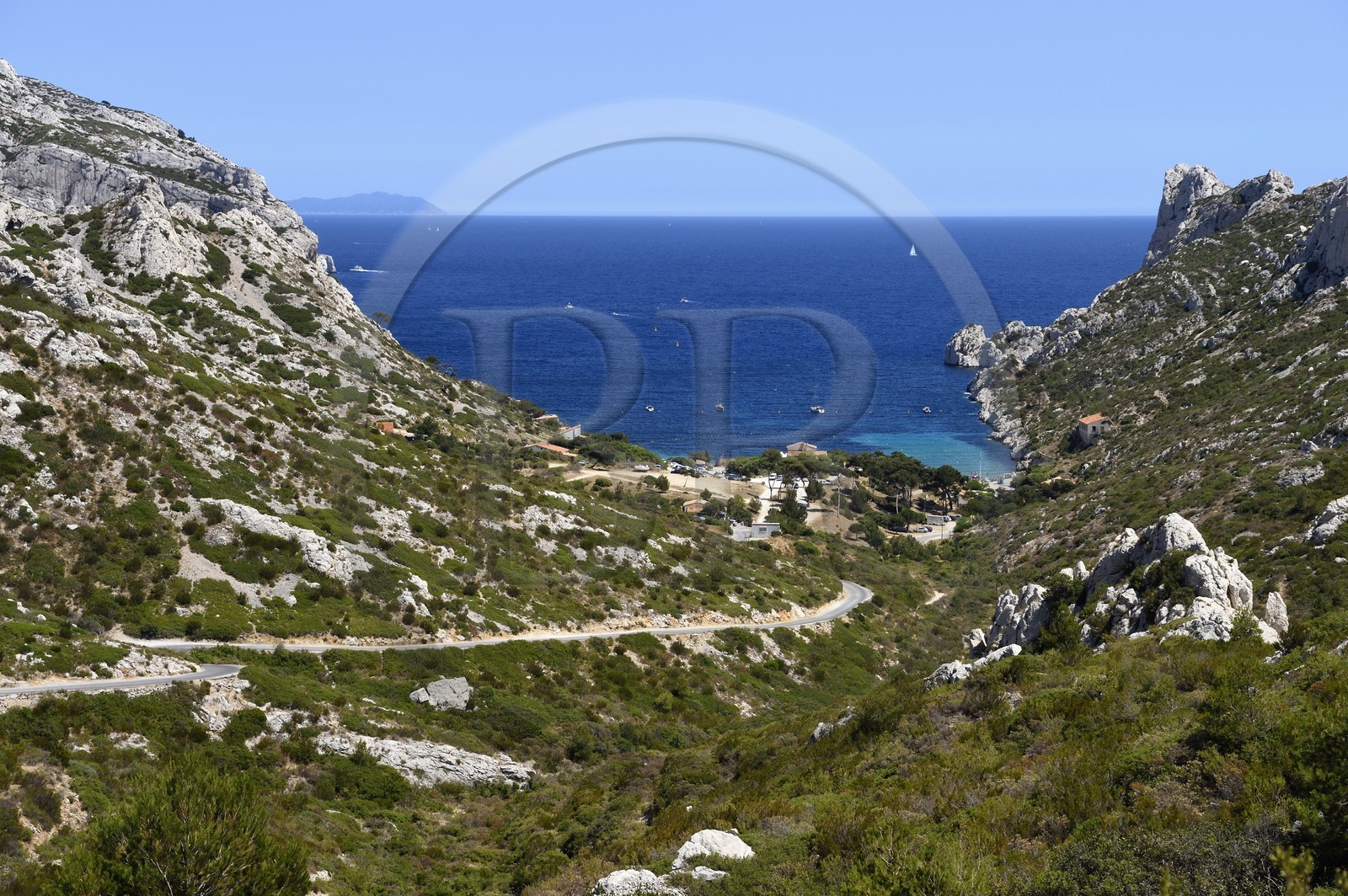 France, Bouches-du-Rhône (13), Marseille, Parc national des Calanques, Calanque de Sormiou (demande d'autorisation nécessaire avant publication)