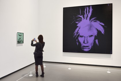 France, Paris, Louis Vuitton Foundation by architect Frank, Andy Warhol hall Gehry (a special authorization is required before publication)