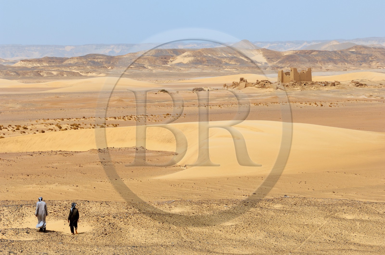 Egypte, Haute-Egypte, désert libyque, forteresse de Umm el-Dabadib au nord-est de Kharga