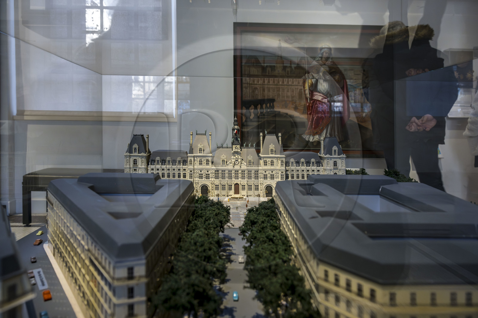 France, Paris, Marais district, Carnavalet Museum, 1 200 scale model of the City Hall