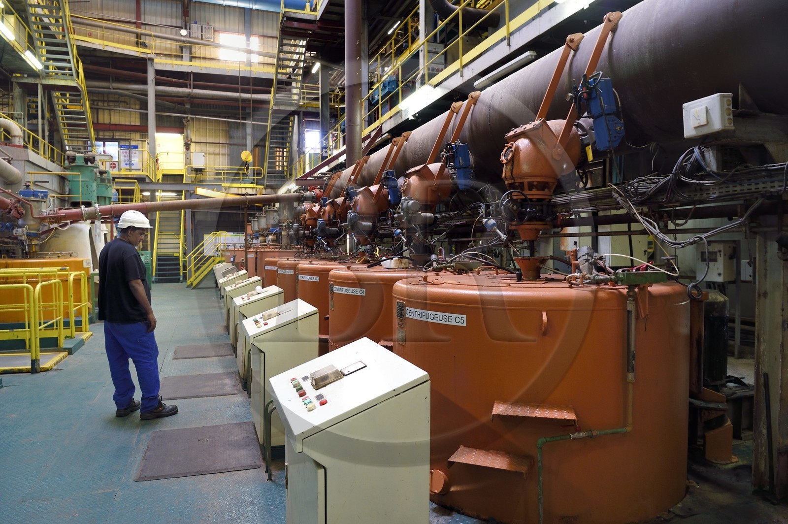France, Ile de la Reunion, Saint-Louis, l'usine sucrière du Gol, fabrication du sirop à base de la canne à sucre