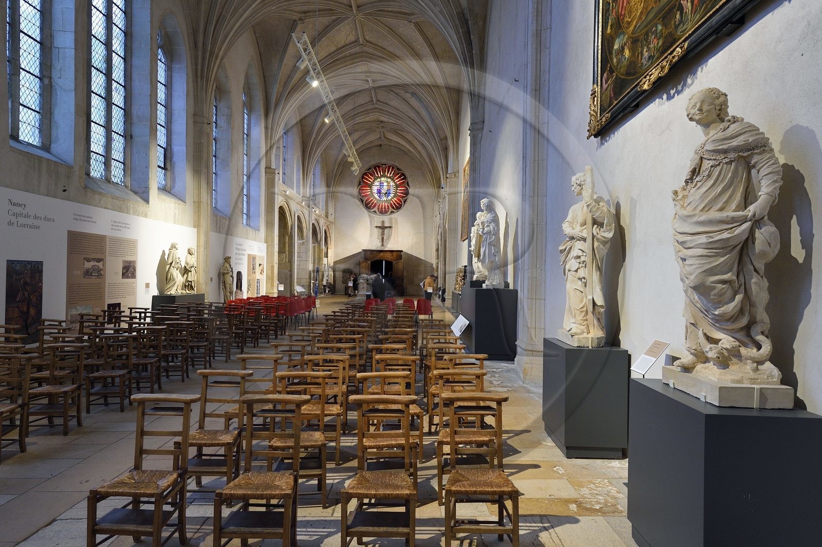 France, Meurthe-et-Moselle (54), Nancy, le Palais Ducal (Palais des Ducs de Lorraine) et musée lorrain, église des Cordeliers