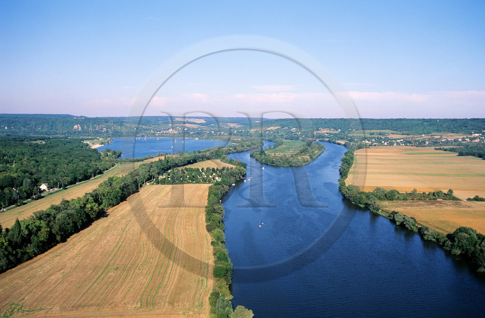 France, Yvelines, leisure centre of Mousseau sur Seine (aerial view)