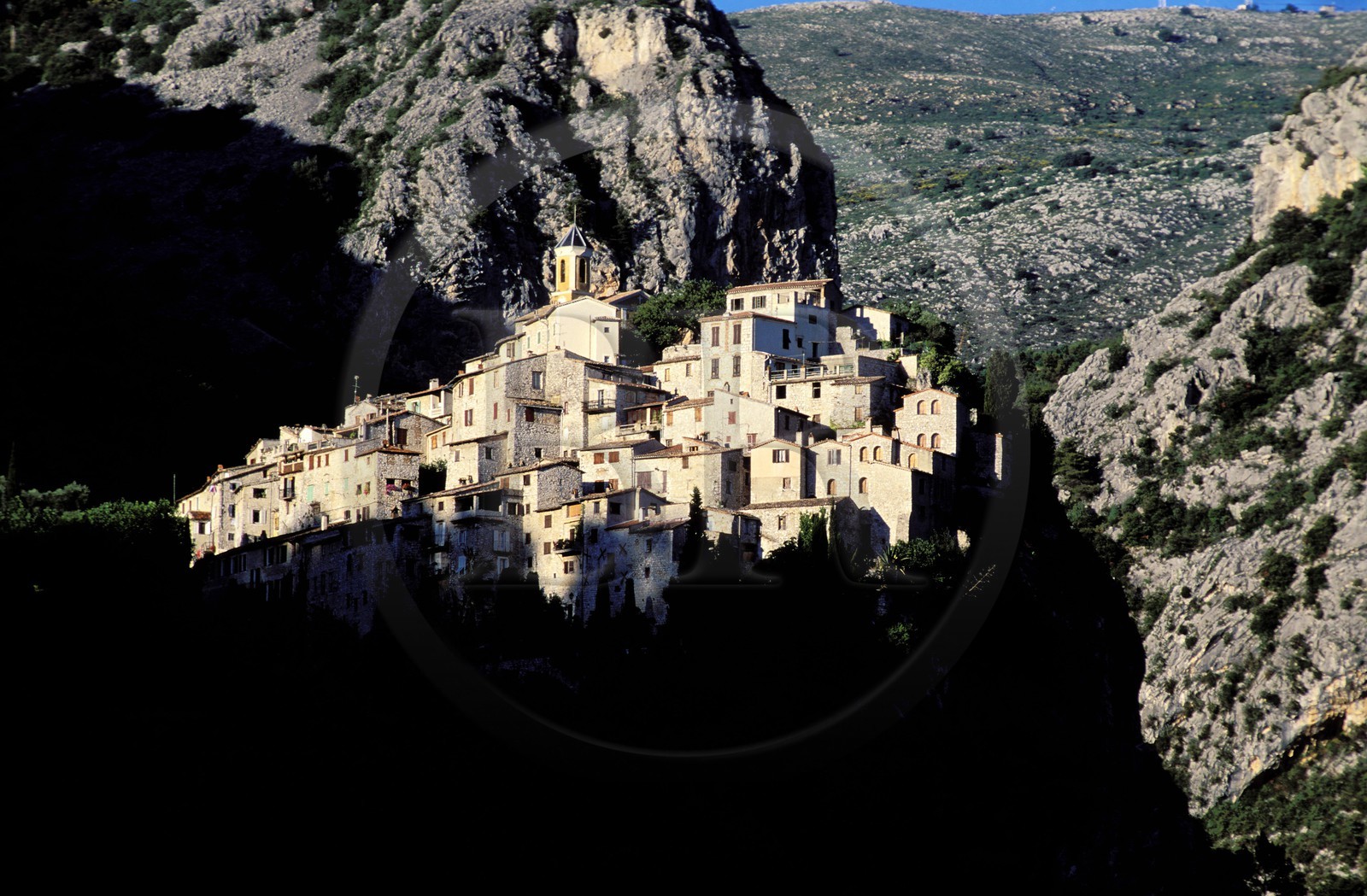France, Alpes Maritimes, perched Village of Peillon