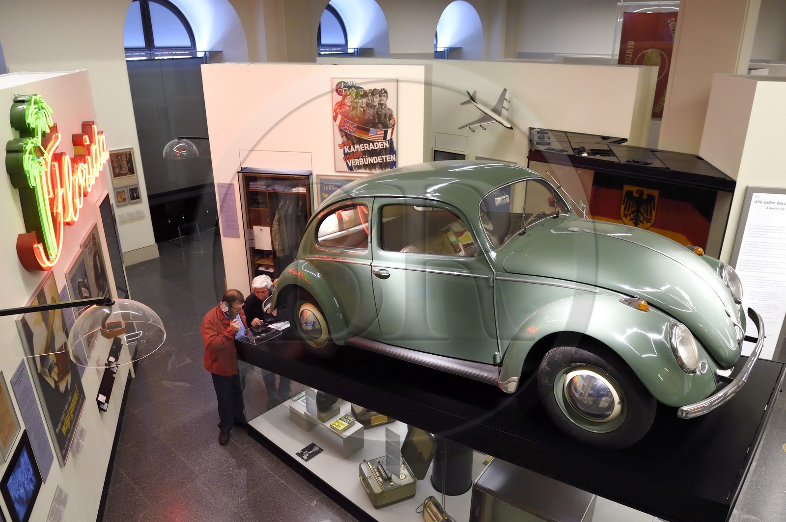 Allemagne, Berlin, le Deutsches Historisches Museum (musée de l’histoire allemande), section de l'Allemagne divisée et de la réunification