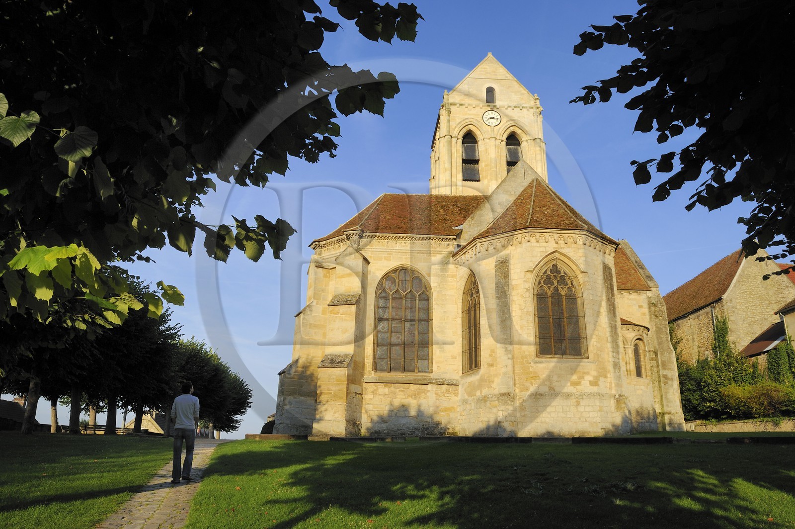 France, Val-d'Oise (95), parc naturel régional du Vexin français, Auvers-sur-Oise, église peinte par Van Gogh