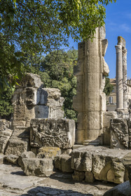 France, Bouches-du-Rhône (13), Arles, le théâtre antique du Ier siècle av. J.-C. classé Patrimoine Mondial de l'UNESCO