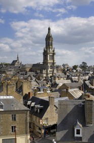 France, Manche (50), Avranches, la vieille ville et l'église Saint-Gervais