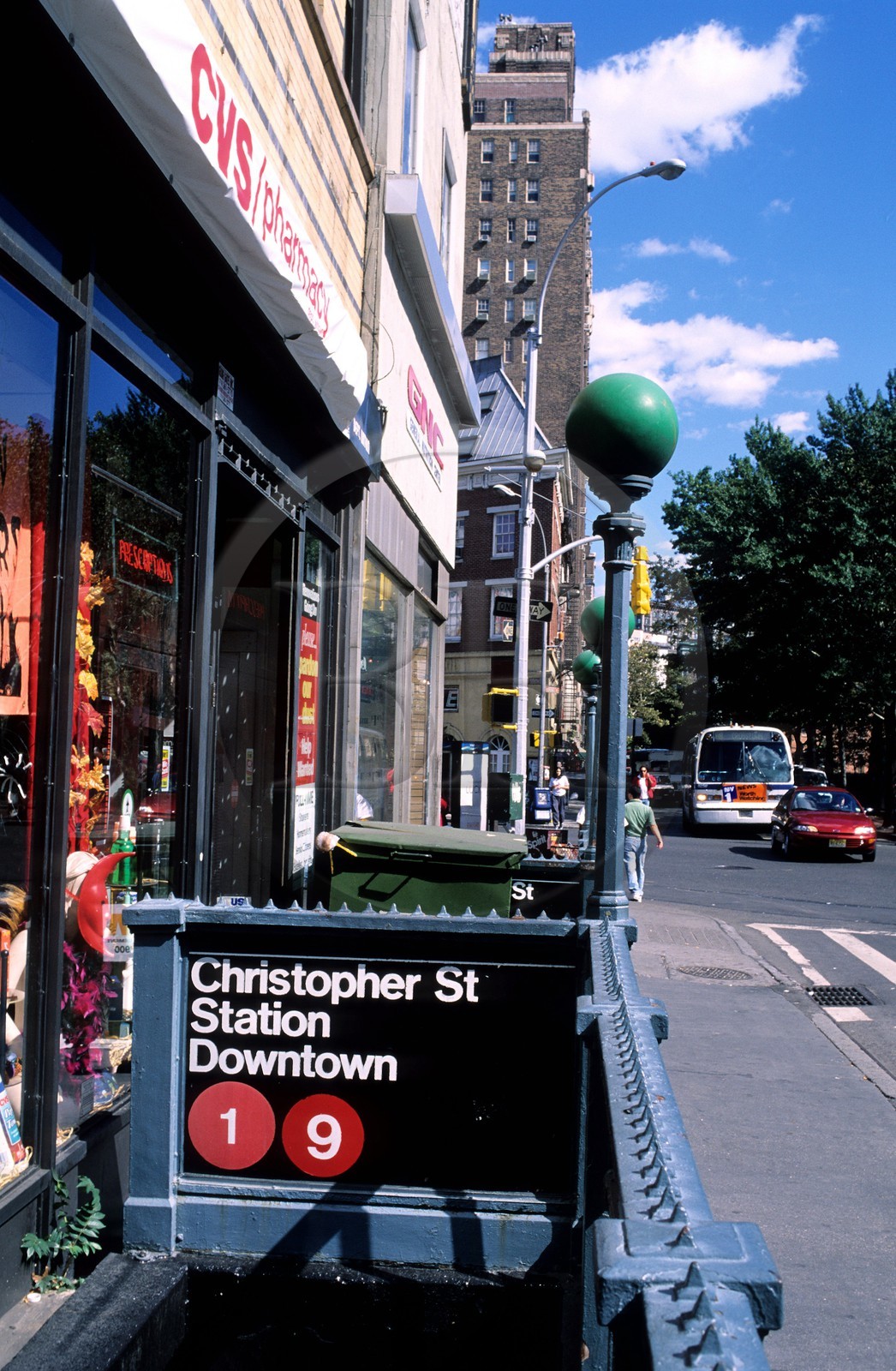 Etats-Unis, New York, Manhattan, Greenwich village, bouche de métro de Christopher Street