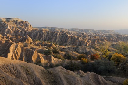 Turquie, Anatolie Centrale, province de Nevsehir, Cappadoce classée Patrimoine Mondial de l'UNESCO, paysage d'érosion entre Ürgüp et Avanos à Devrent Deresi