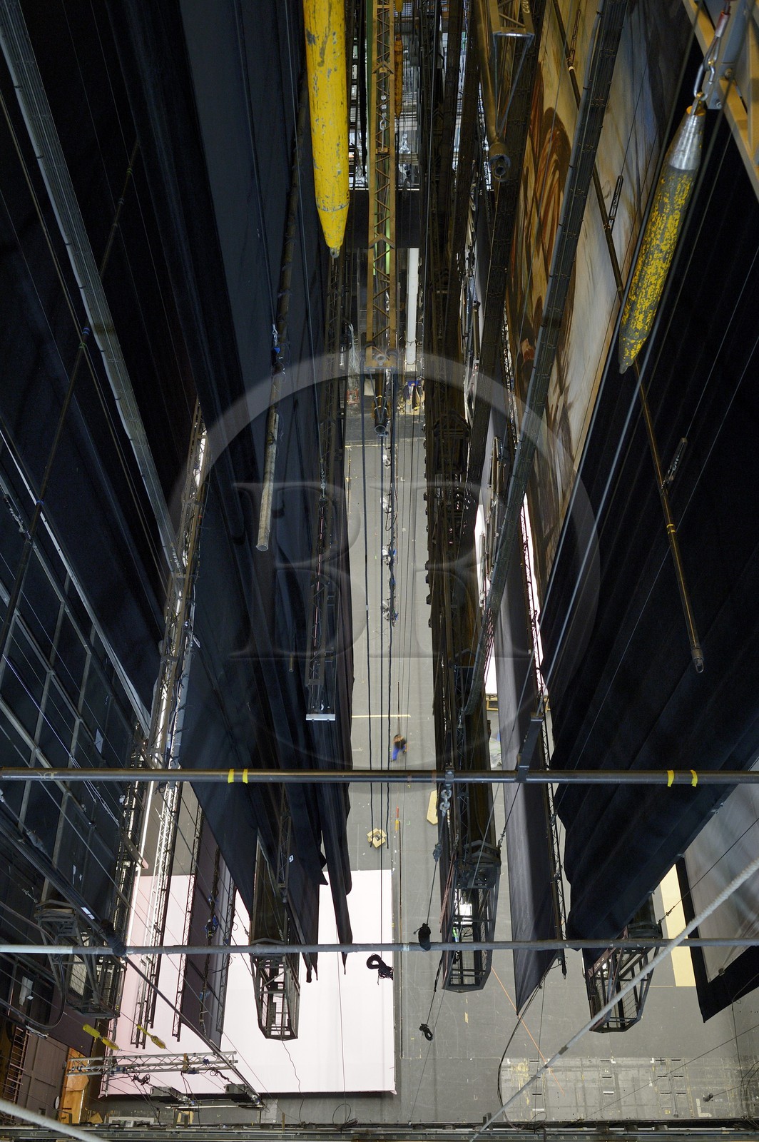 France, Paris (75), Opéra Garnier, la scène vue des cintres