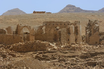 Egypte, Haute Egypte, Lac Nasser, désert de Nubie, Qasr Ibrim, ruines de la cathédrale
