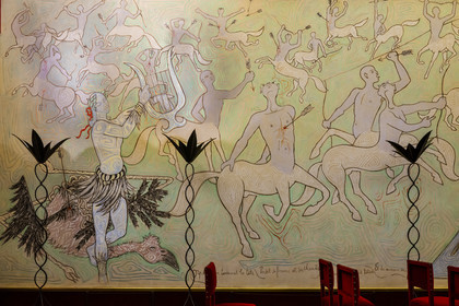 France, Alpes-Maritimes (06), Menton, l'Hotel de Ville, la salle des mariages entièrement décorée par Jean Cocteau en 1957