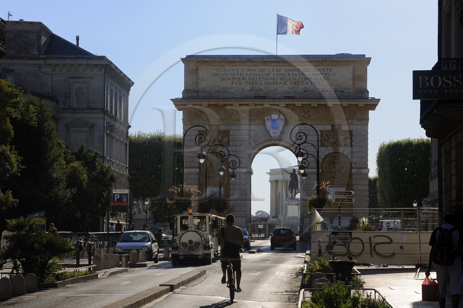 France, Hérault (34), Montpellier, Porte du Peyrou, arc de triomphe