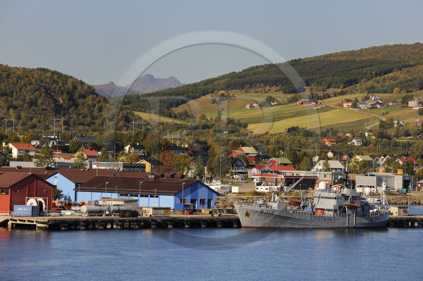 Norway, Nordland County, Vesteralen Islands, Sortland port