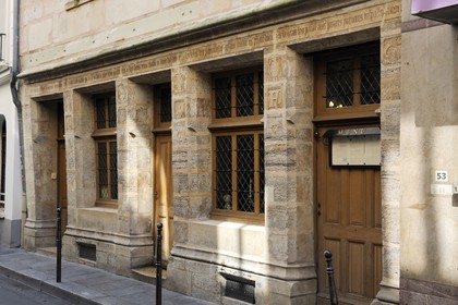 France, Paris, Nicolas Flamel's former House built in 1407, 51 Montmorency street