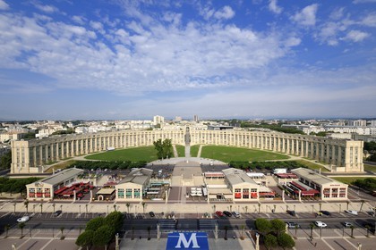 France, Hérault (34), Montpellier, quartier Antigone, Esplanade de l' Europe de l' architecte Ricardo Bofill