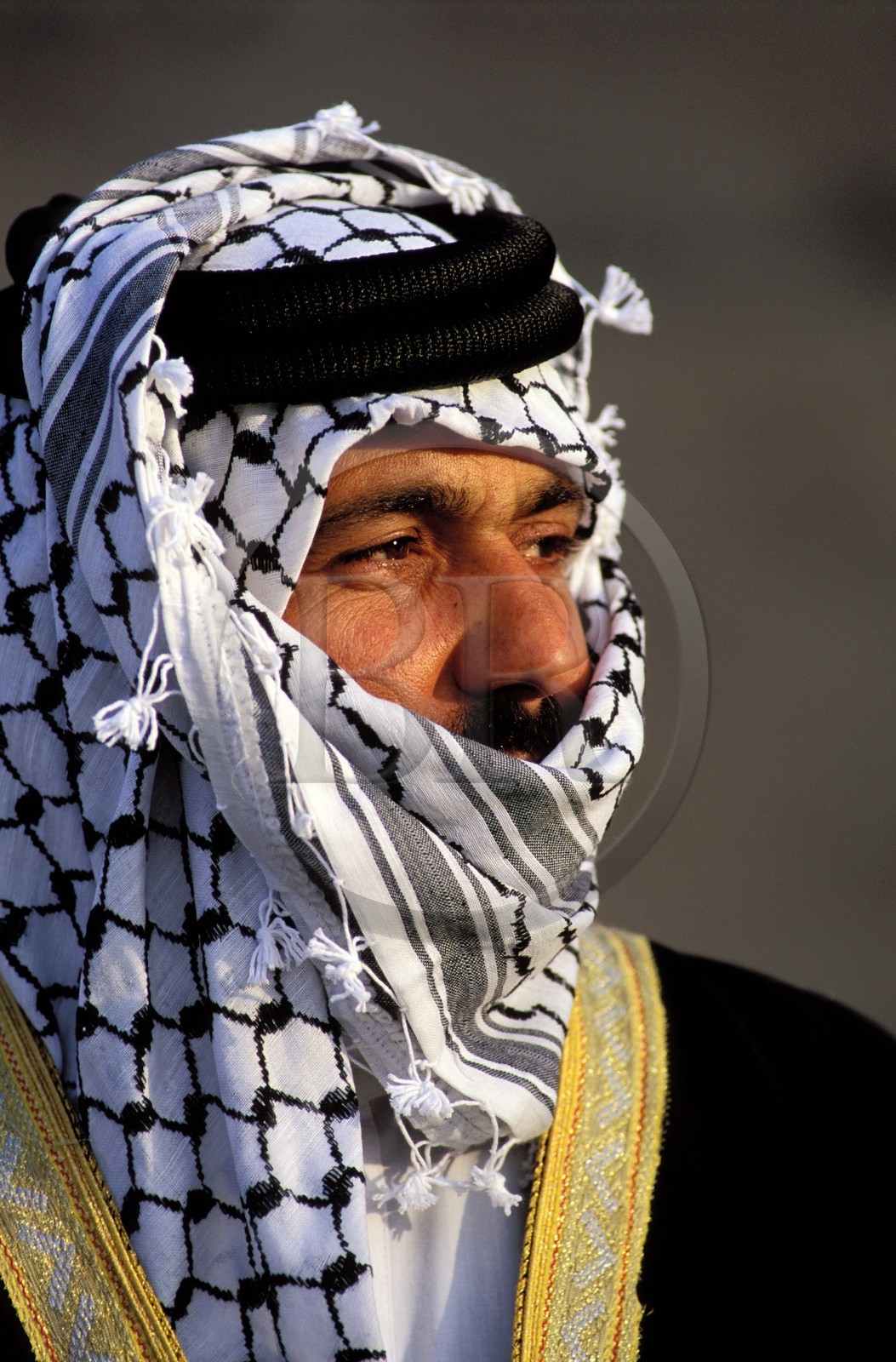 Jordanie, Petra, portrait d' Un bédouin