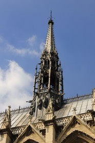 France, Paris, ile de la Cité, the spire of the Sainte Chapelle (the Holy Chapel)