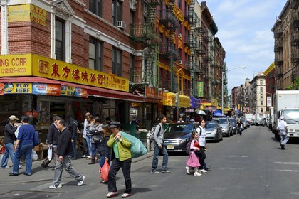 Etats-Unis, New York, Manhattan, Chinatown, commerces de Mott Street