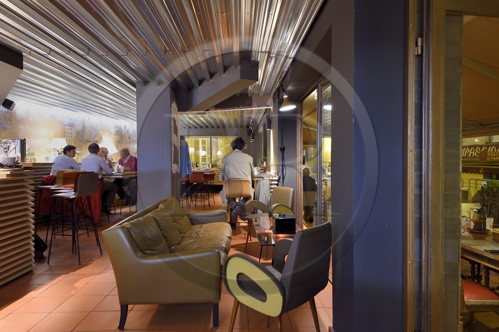 France, Corse-du-Sud (2A), Ajaccio, restaurant Le Directoire rue Emmanuel Arene