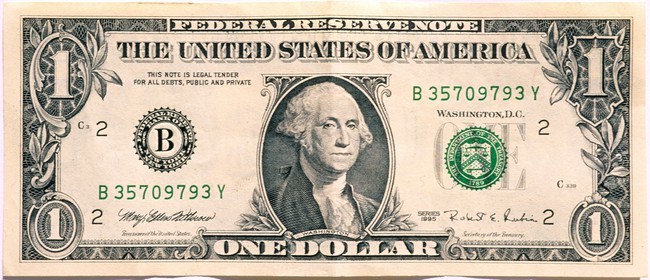 Etats-Unis, New York, billet d'un dollar