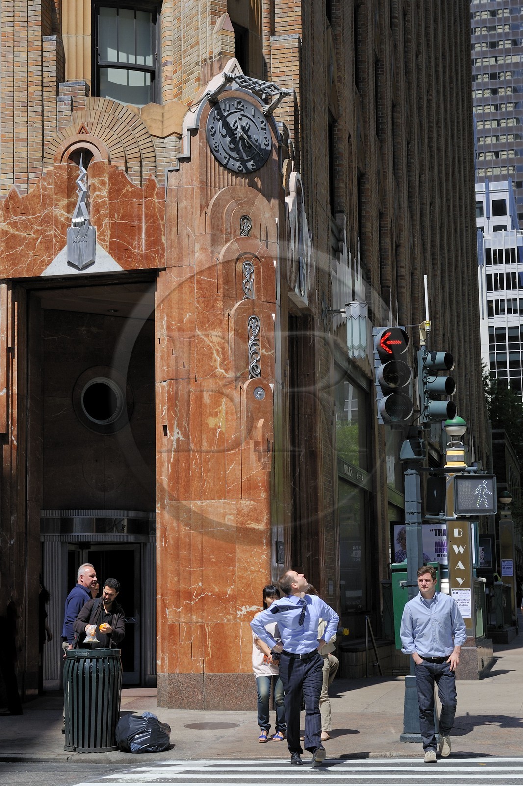Etats-Unis, New York, Manhattan, Midtown, 51st Street et Lexington Avenue, l' horloge Art Nouveau du General Electric Building