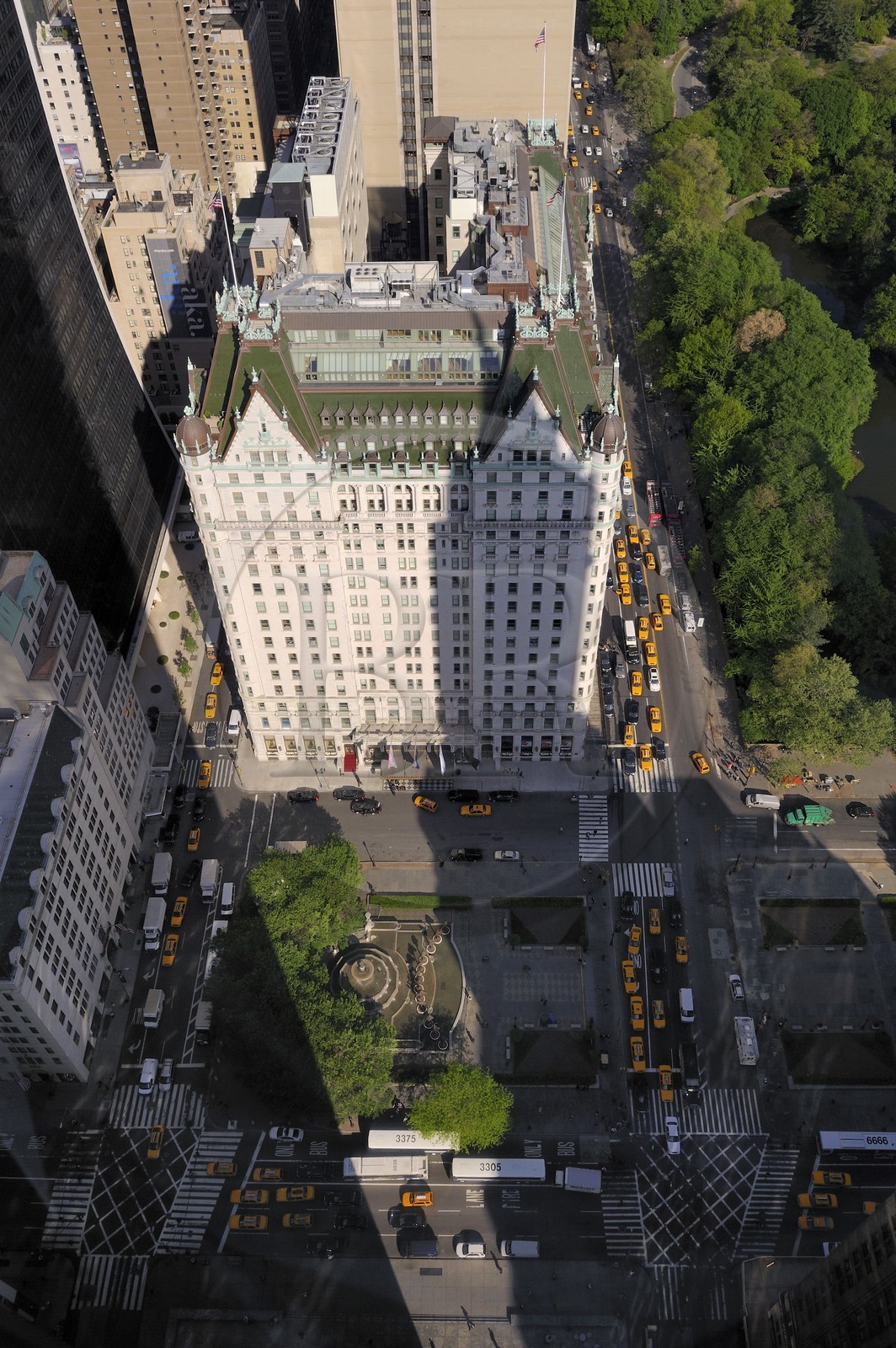 Etats-Unis, New York, Manhattan, Midtown, le Plaza Hotel sur Grand Army Plaza en bordure de Central Park