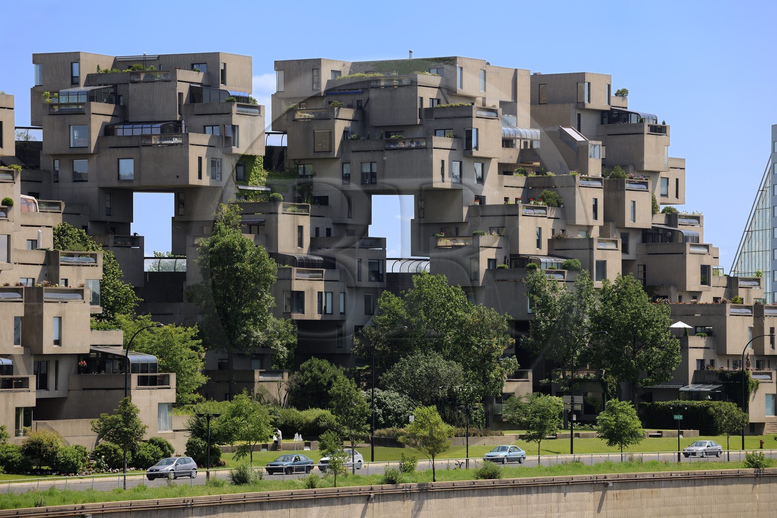 Canada, Quebec Province, Montreal, Habitat 67 prefabricated building created for the Universal Exhibition of 1967 by architect Moshe Safdie