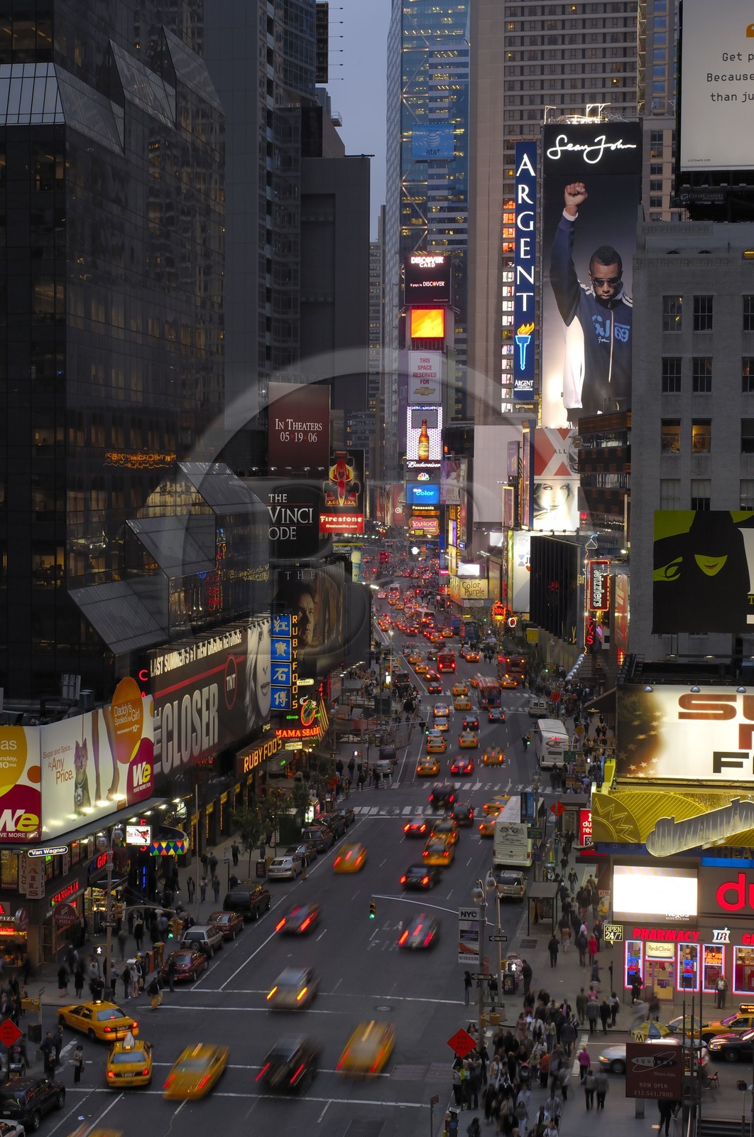Etats-Unis, New York, Manhattan, Brodway et Times Square