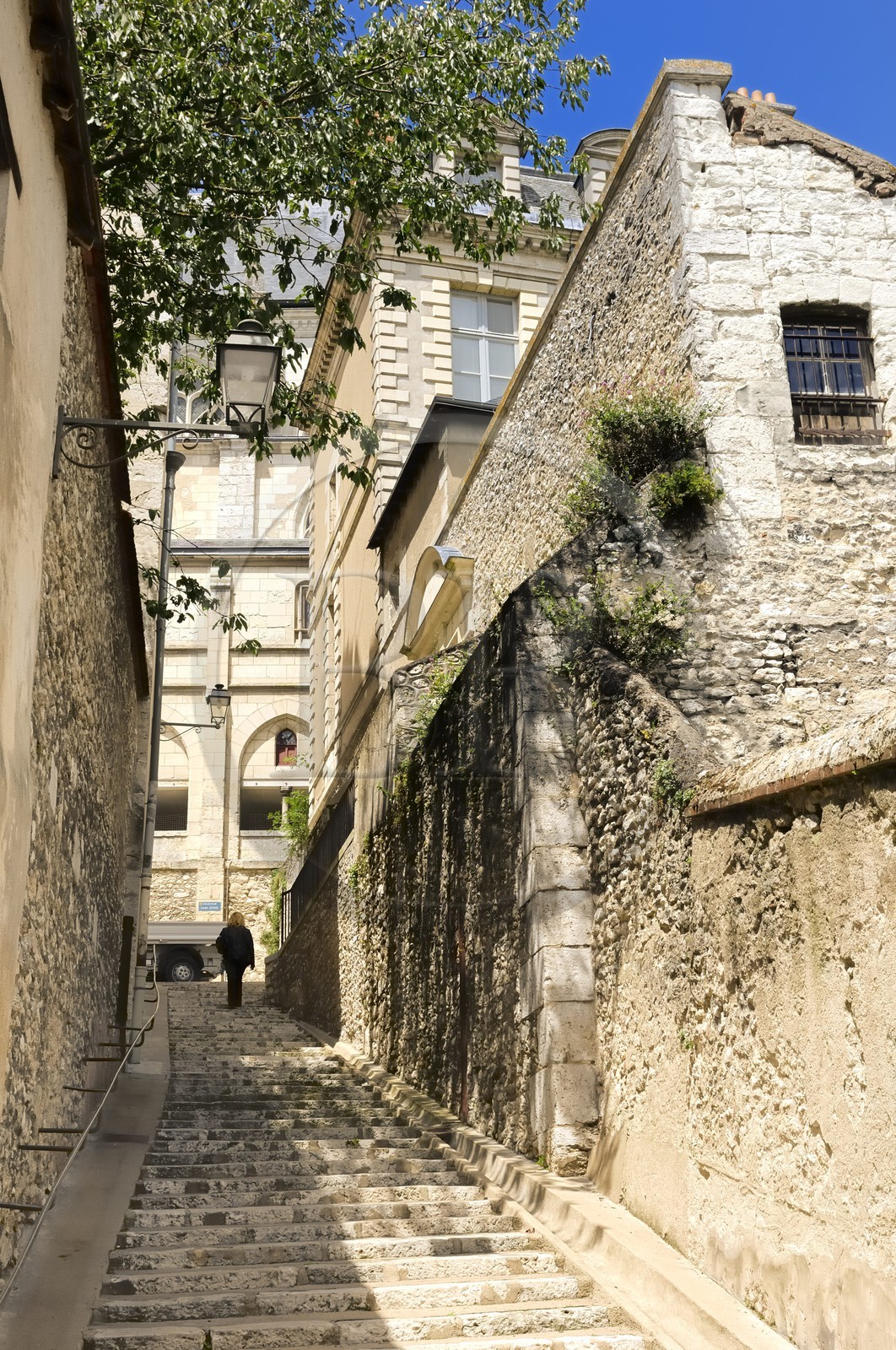 France, Loir et Cher, Blois, old town under the cathedral