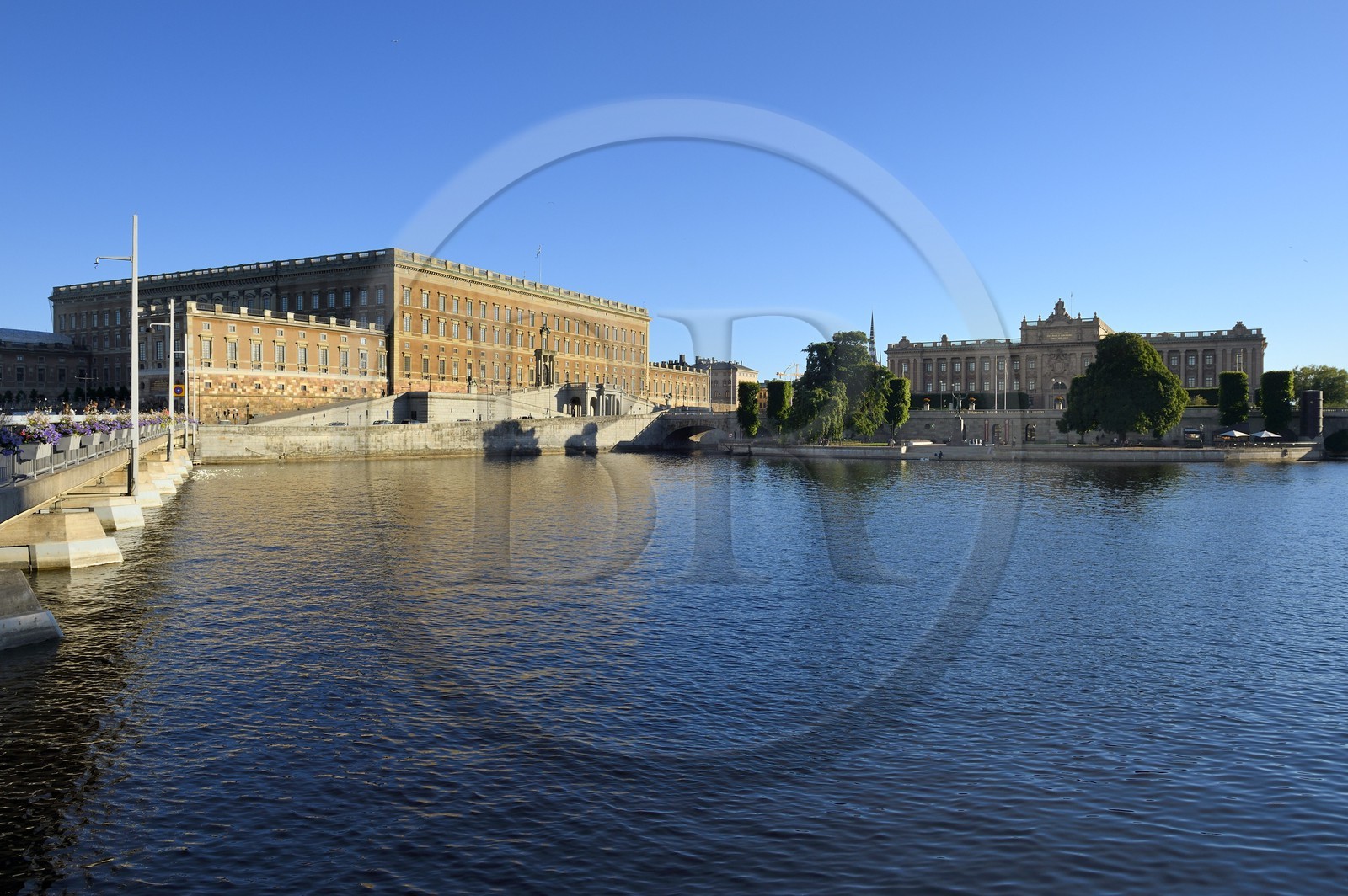 Sweden, Stockholm, Gamla Stan island (old town), the royal Palace along the Norrström river