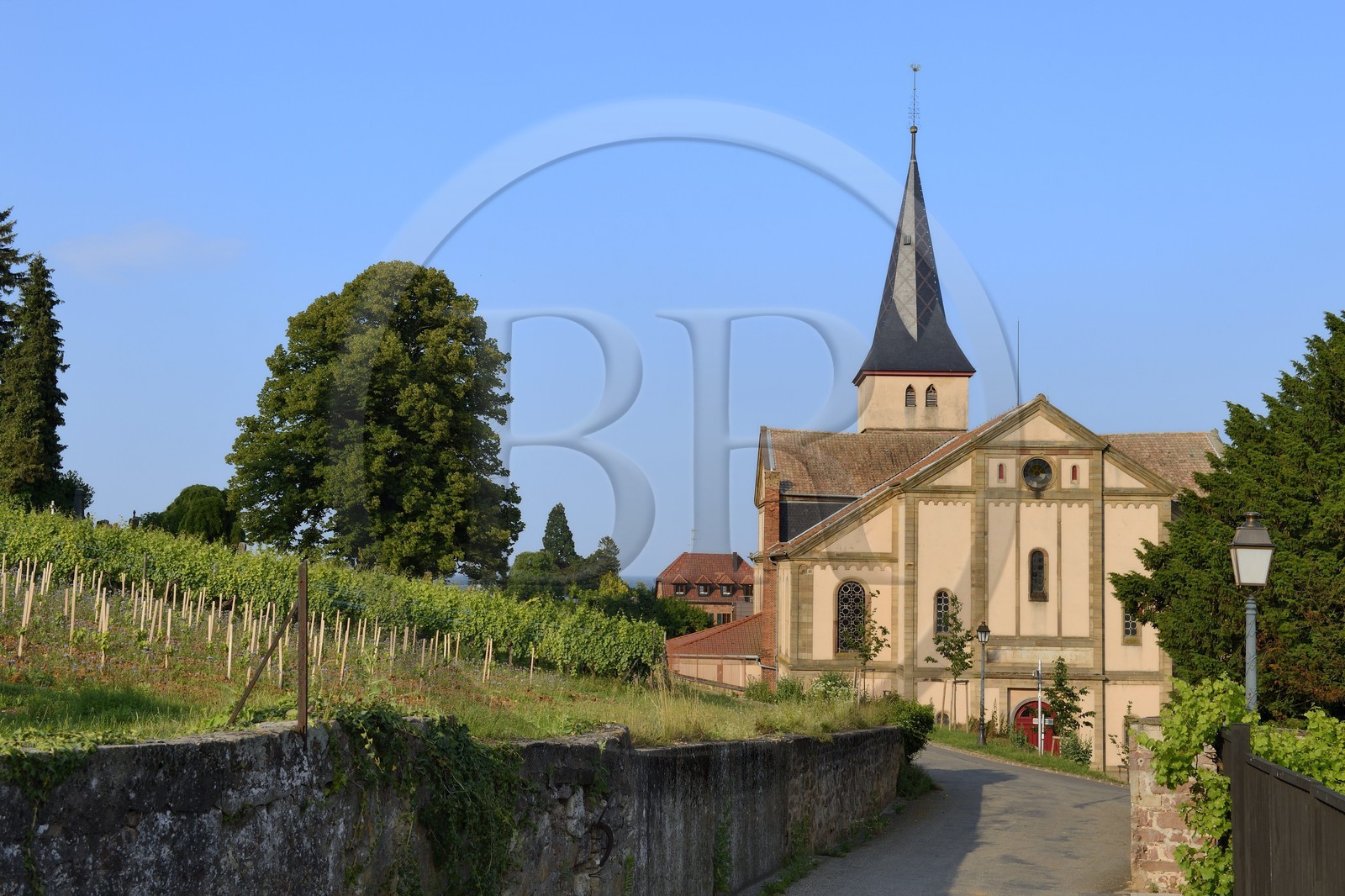 France, Bas Rhin, the Alsace Wine Route, Barr, protestant church Saint-Martin