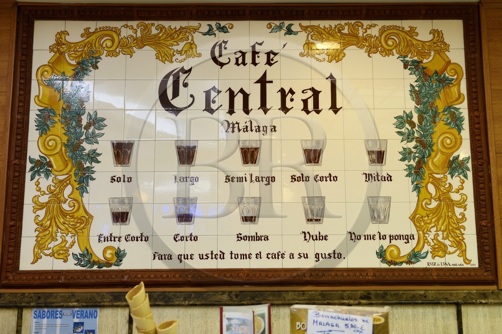 Spain, Andalusia, Malaga, plaza de la Constitucion, the Café Central