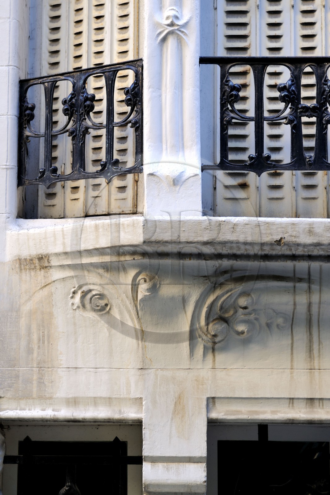 France, Paris (75), immeuble du 3 square Jasmin de style Art Nouveau par Hector Guimard