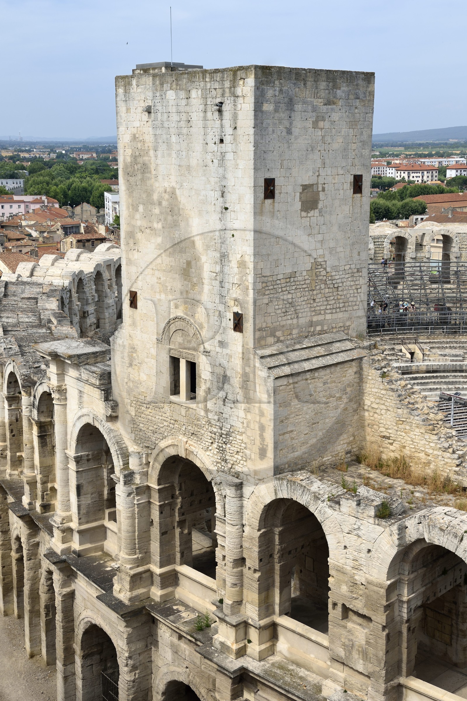 France, Bouches-du-Rhône (13), Arles, les Arènes, amphithéâtre romain de 80-90 après JC, classé Patrimoine Mondial de l'UNESCO