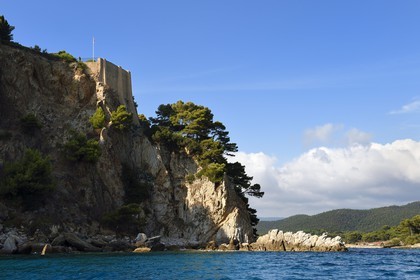 France, Var (83), Bormes les Mimosas, Fort de Brégançon, résidence officielle du président de la République