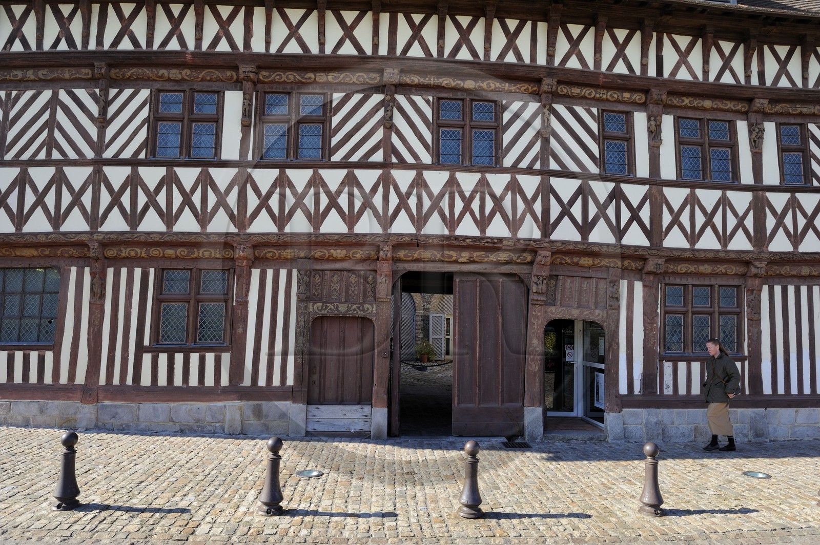 France, Seine-Maritime (76) Saint-Valery-en-Caux, la maison à colombage dite Henri IV (1540) appelée aussi maison Ladiré