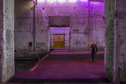 France, Loire-Atlantique (44), Saint-Nazaire, réhabilitation de la base sous-marine allemande construite lors de la dernière guerre mondiale et transformée en espace culturel