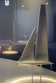 Espagne, Catalogne, Barcelone, Port Vell, America's Cup Experience, centre officiel de promotion de la 37e America's Cup Barcelona 2024