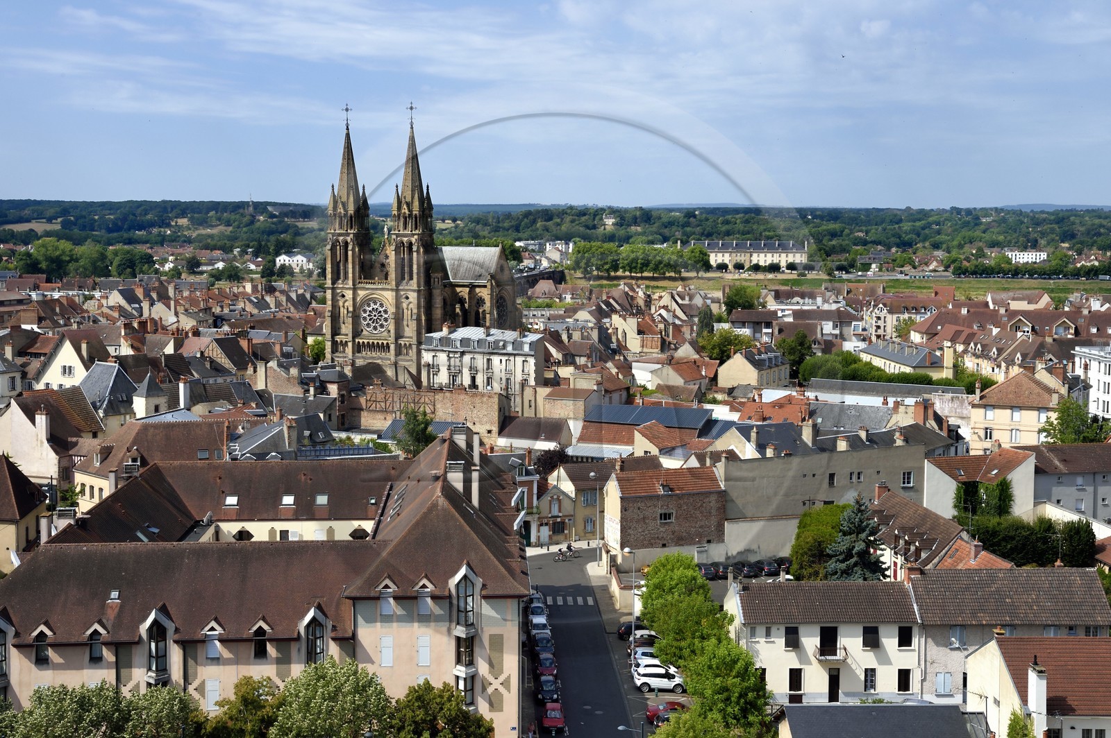 France, Allier (03), ancienne province du Bourbonnais, Moulins, église du Sacré Coeur