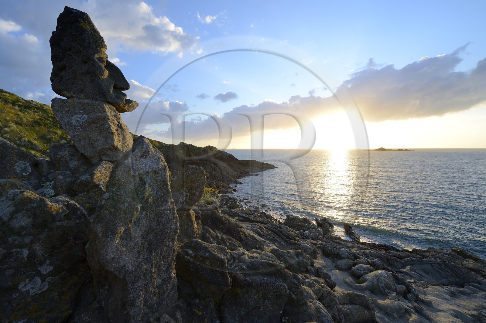 France, Ille-et-Vilaine, St Malo, Rotheneuf, stones sculpted by Foure abbot between 1870 and 1917