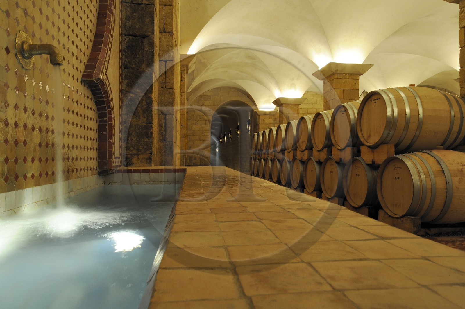 Maroc, région de Meknès, Boufakrane, Les Celliers de Meknès, les caves à vin