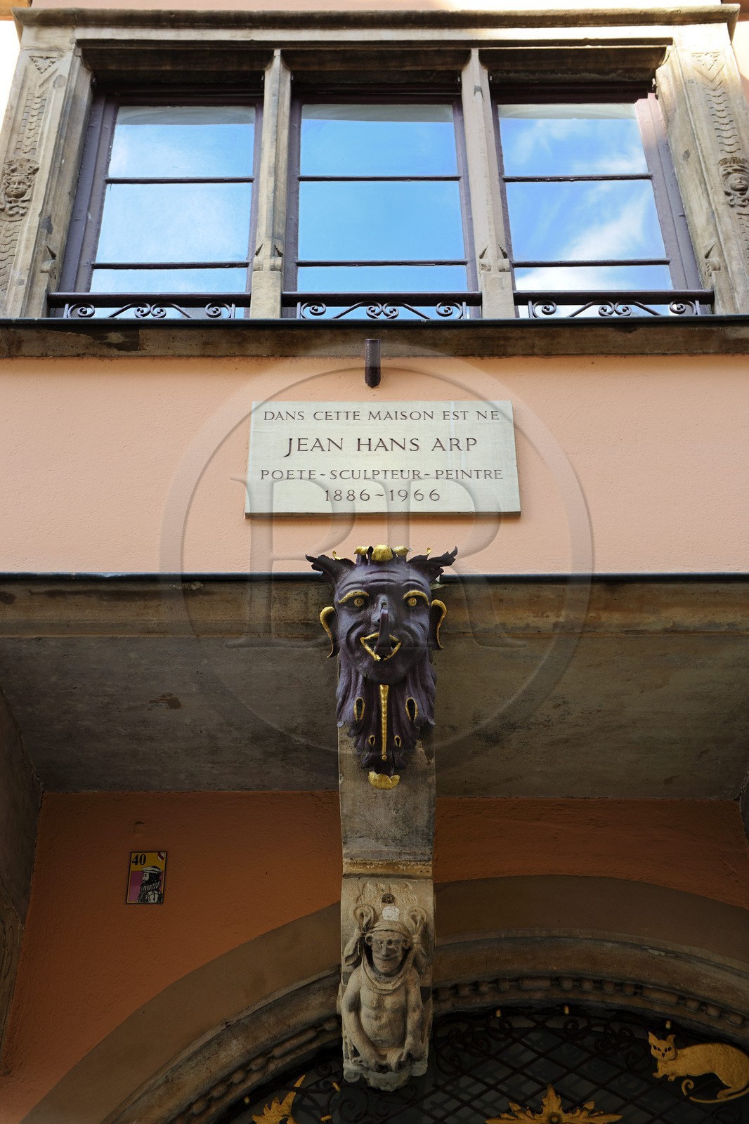 France, Bas-Rhin (67), Strasbourg, maison natale de Jean Hans Arp