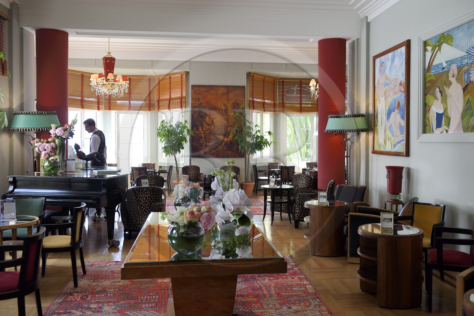 France, Alpes-Maritimes, Antibes,  Juan-les-Pins, Belle Rives hotel, the Piano-bar Fitzgerald