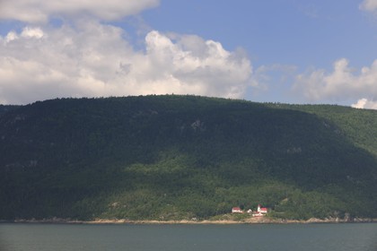 Canada, province de Québec, région du Manicouagan, phare du Cap Saumon sur le Saint Laurent