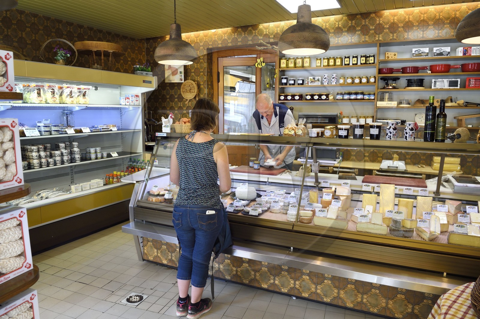 Suisse, Canton de Vaud, Aigle, fromagerie la Laiterie du Collège