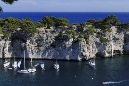 France, Bouches-du-Rhône (13), Cassis, presqu'île de Port Miou