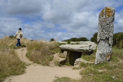 France, Morbihan (56), Golfe du Morbihan, Locmariaquer, Dolmen des Pierres Plates