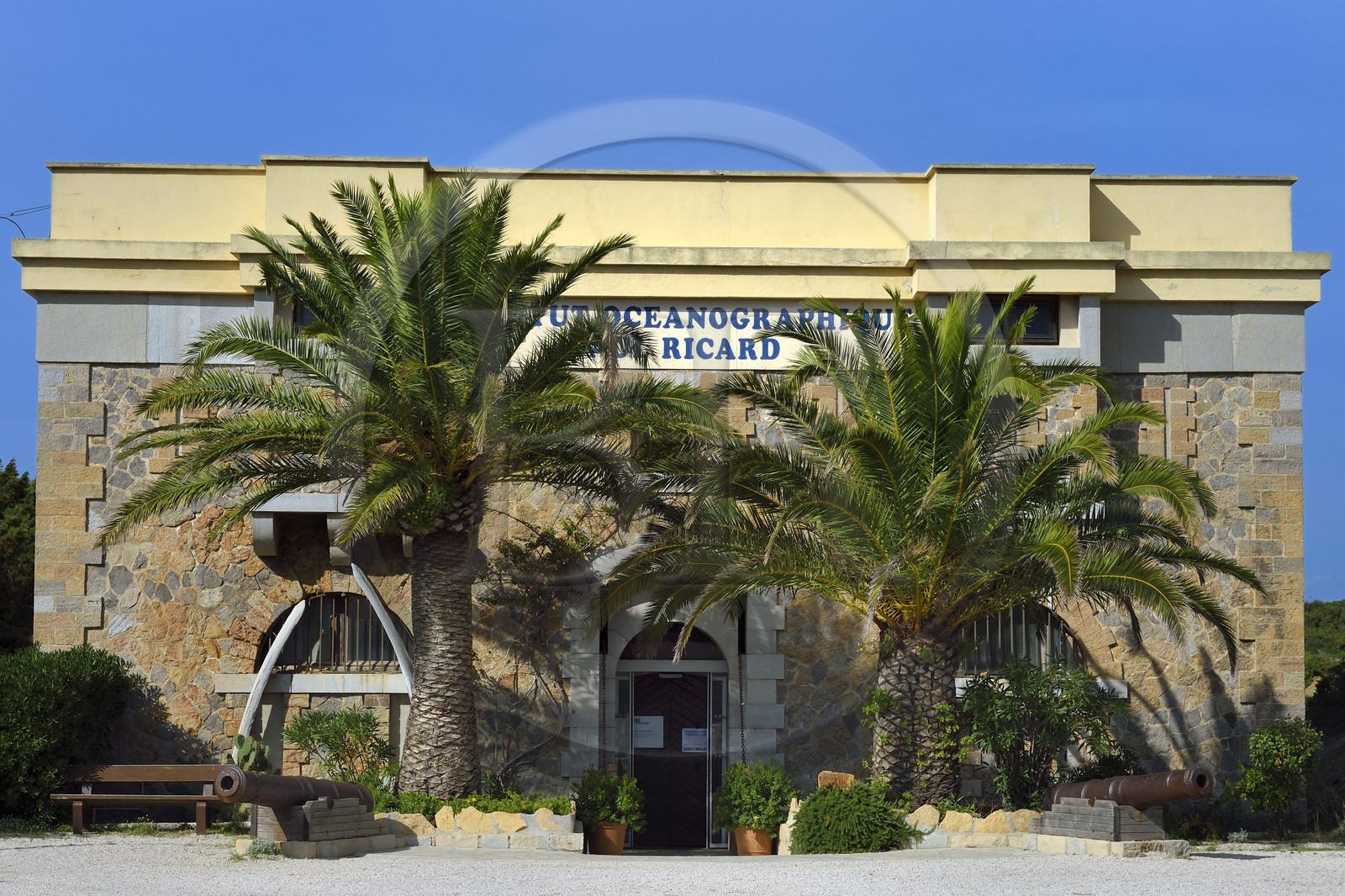 France, Var, Ile des Embiez, the Paul Ricard Oceanographic Institute in Fort Saint-Pierre